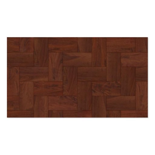 Designer Flooring Wood Tile Business Cards (back side)