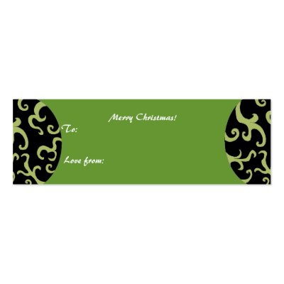 Designer Gift Tag Business Card Templates by seashell2
