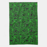 Designer Glowing Luminous DIY Tools Vector Pattern Towels