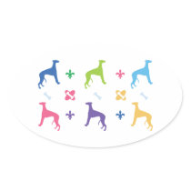 Designer Greyhound Sticker