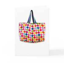 Designer Handbag Fun Dots (blank) cards by Hyperbole1 Designer Handbag Fun Dots (blank) cards