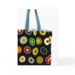 Designer Handbag Navy Dots (blank) cards