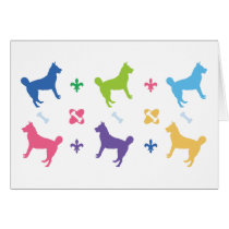 Designer Husky Cards