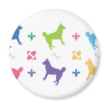 Designer Husky Fridge Magnet