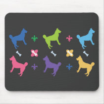 Designer Husky Mouse Pad