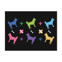 Designer Husky Postcards