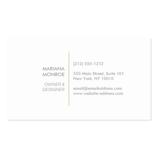 DESIGNER IKAT PATTERN in GRAY/WHITE Business Card Templates (back side)