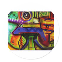 Designer Original Art Stickers