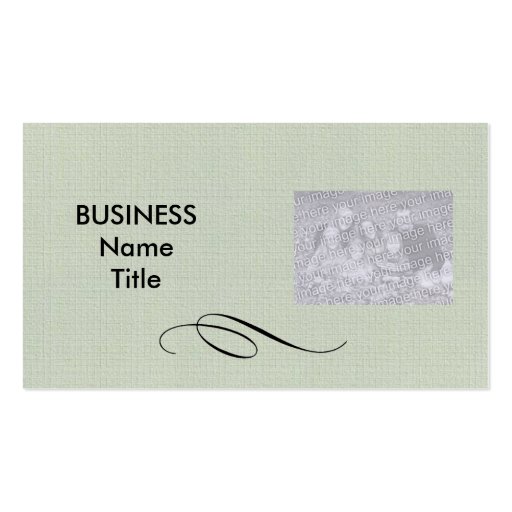 Designer Photo Business Card Template (front side)
