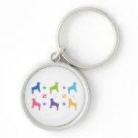 Designer Pit Bull Keychains