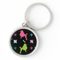 Designer Poodle Keychain