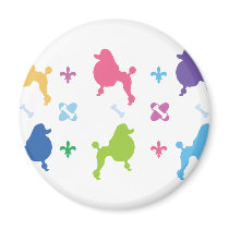 Designer Poodle Fridge Magnet