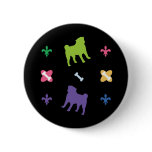 Designer Pug buttons