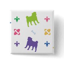 Designer Pug Button