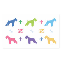 Designer Schnauzer Rectangle Sticker