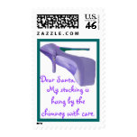 Designer Shoes Christmas Stocking Postage Stamp