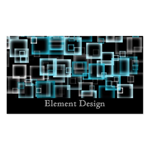 Designer Squares Business Card Template (front side)