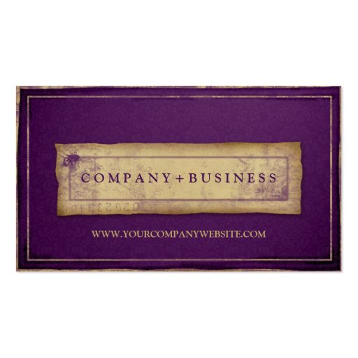 Designer Vintage Grunge Professional Business Card (front side)