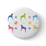 Designer Weimaraner buttons