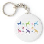 Designer Weimaraner Key Chain