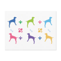 Designer Weimaraner Post Cards