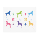 Designer Weimaraner postcards