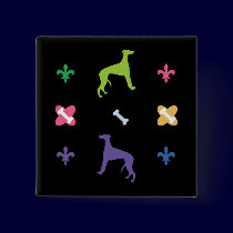 Designer Whippet buttons