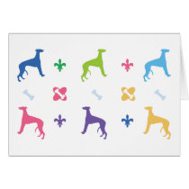 Designer Whippet Greeting Cards