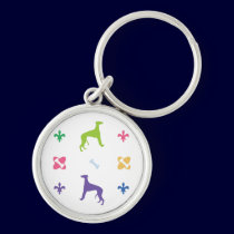 Designer Whippet keychains
