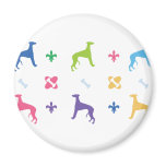 Designer Whippet Fridge Magnet