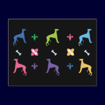 Designer Whippet postcards