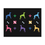 Designer Whippet Postcard