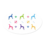 Designer Whippet Sticker