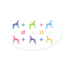 Designer Whippet Sticker