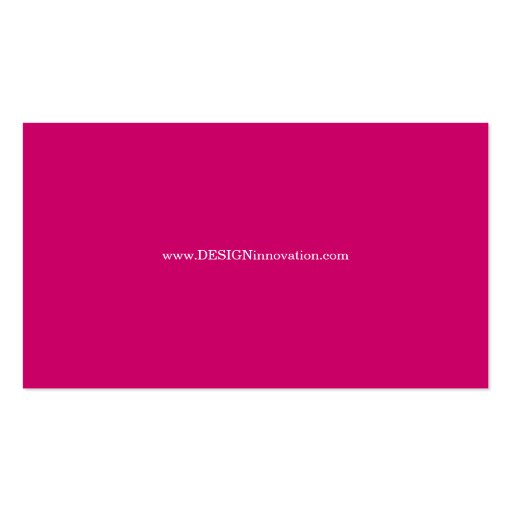 DESIGNInnovation [Pink] Business Cards (back side)
