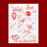 Designs By Gina Love Doodles Postcard