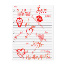 Designs By Gina Love Doodles Postcard by GLManley Designs By Gina Love Doodles Postcard