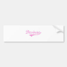 Desirae Classic Style Name Bumper Stickers
