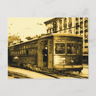 Desire Streetcar on Canal St postcard