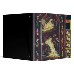 Desk decorated with Chinese lacquer binders