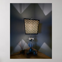 Desk Lamp Still Life Vignette Poster