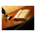 Desk with a Bible posters