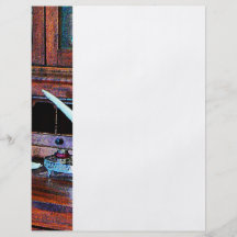 Desk With Quill and Books Full Color Flyer