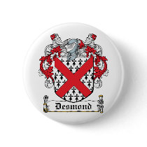 Desmond Family Crest Pinback Button