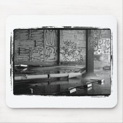 Desolate - Urban Decay Series - Detroit Michigan Mouse Pad by mpavlov