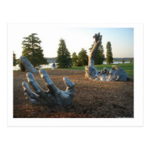 Despertar la escultura en Washington, C.C. Tarjeta Postal