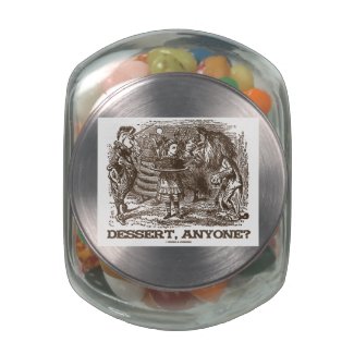 Dessert, Anyone? (Unicorn Alice Lion Wonderland) Jelly Belly Candy Jars