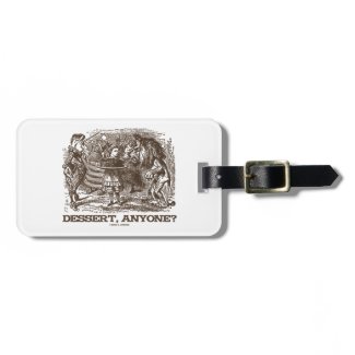 Dessert, Anyone? (Unicorn Alice Lion Wonderland) Luggage Tag