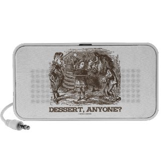 Dessert, Anyone? (Unicorn Alice Lion Wonderland) Laptop Speakers
