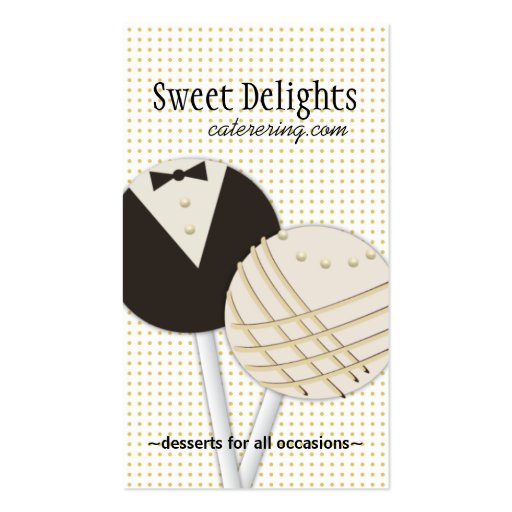 Dessert Catering Business Cards (front side)